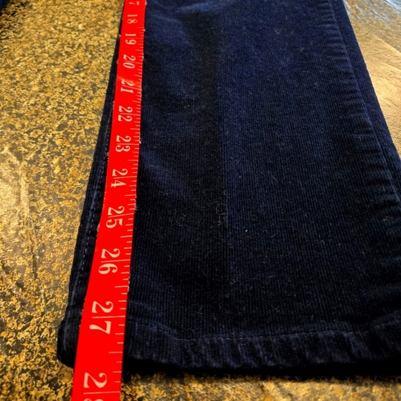 Talbots Corduroy Classic Indigo Blue Straight Leg Jeans 5 pocket Women size 8P - Picture 10 of 11